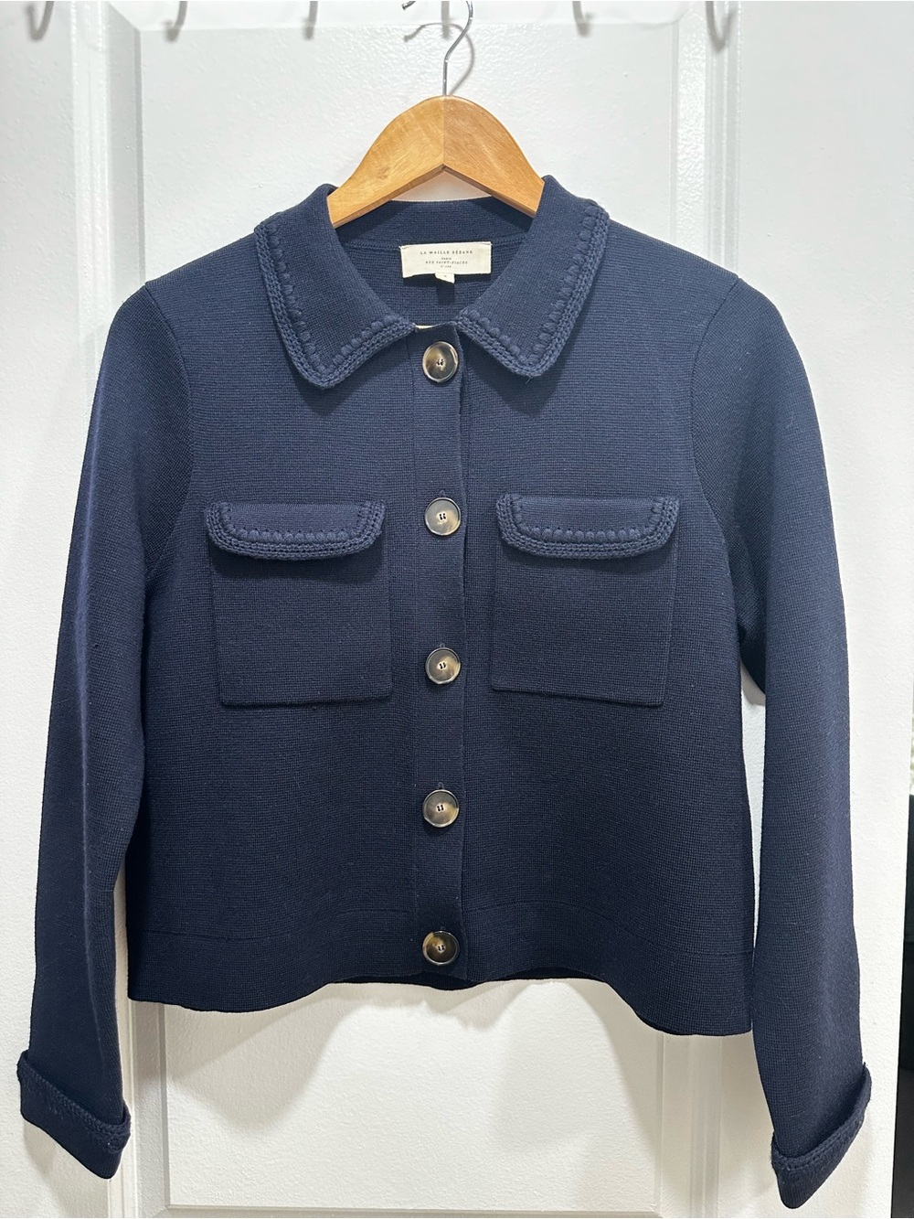 Sezane BETTY CARDIGAN S Navy